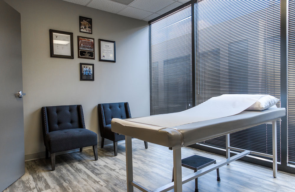 Treatment Room in the Paragon Center for Sports Medicine